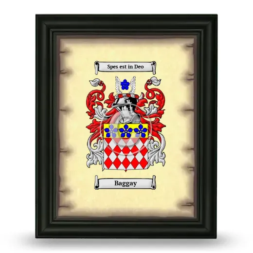 Baggay Coat of Arms Framed - Black