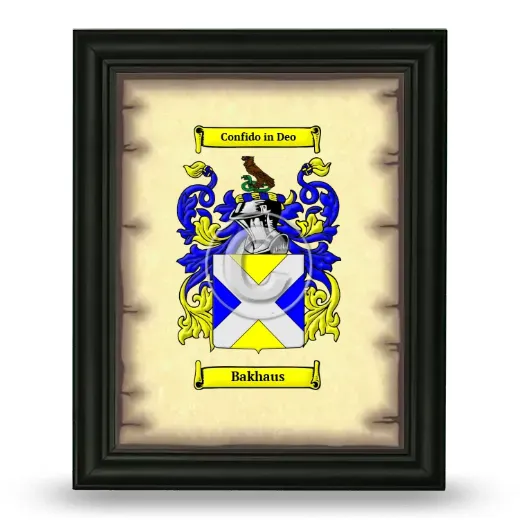 Bakhaus Coat of Arms Framed - Black