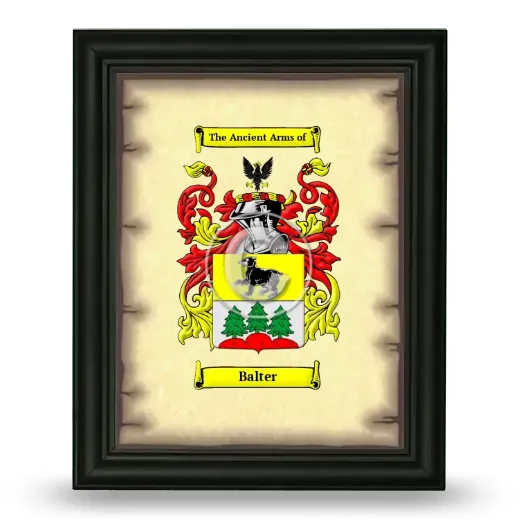 Balter Coat of Arms Framed - Black