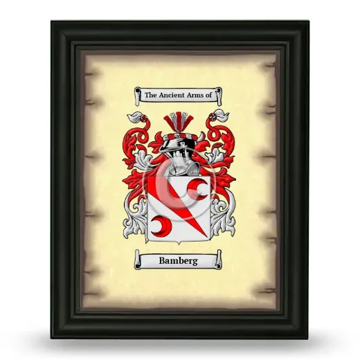 Bamberg Coat of Arms Framed - Black