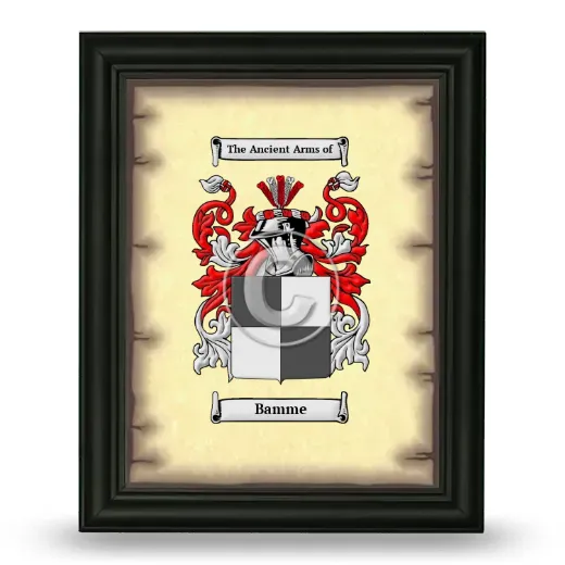Bamme Coat of Arms Framed - Black