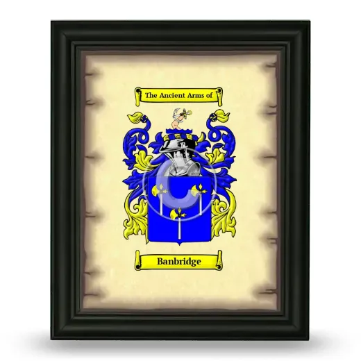 Banbridge Coat of Arms Framed - Black