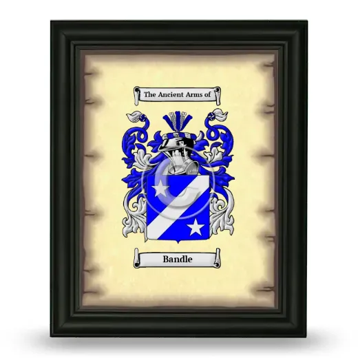 Bandle Coat of Arms Framed - Black