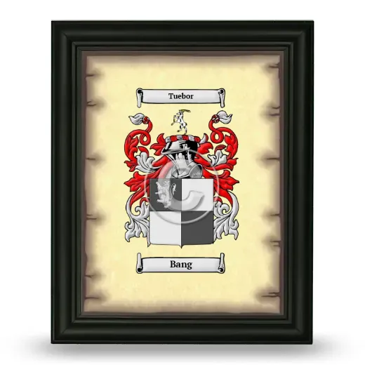 Bang Coat of Arms Framed - Black
