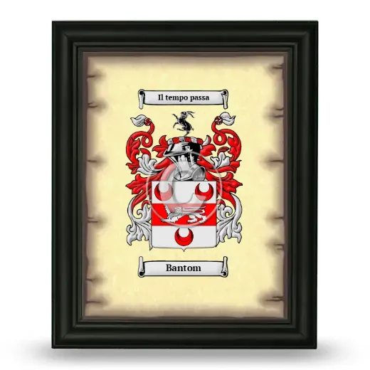 Bantom Coat of Arms Framed - Black