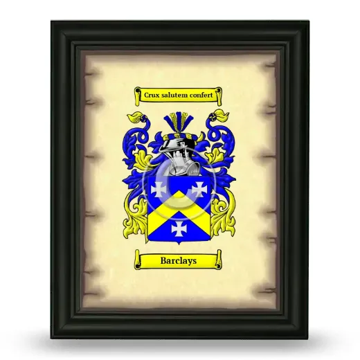 Barclays Coat of Arms Framed - Black