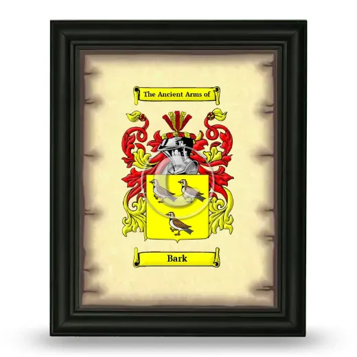 Bark Coat of Arms Framed - Black