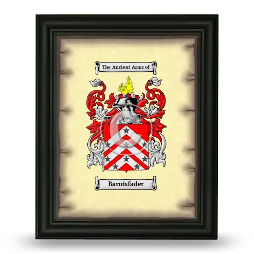 Barnisfader Coat of Arms Framed - Black