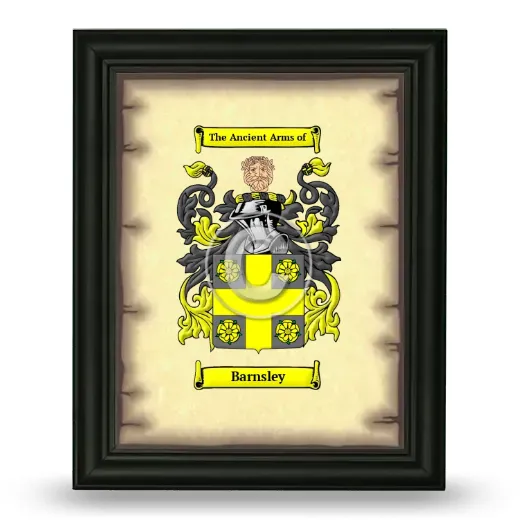 Barnsley Coat of Arms Framed - Black