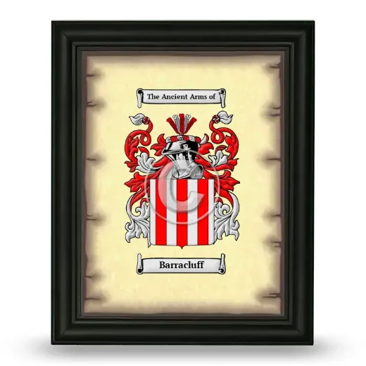 Barracluff Coat of Arms Framed - Black