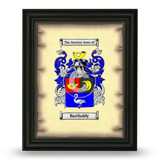 Bartholdy Coat of Arms Framed - Black