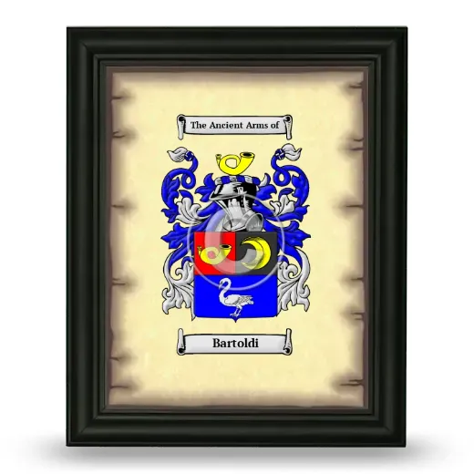 Bartoldi Coat of Arms Framed - Black