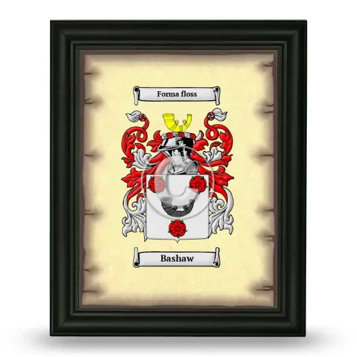 Bashaw Coat of Arms Framed - Black