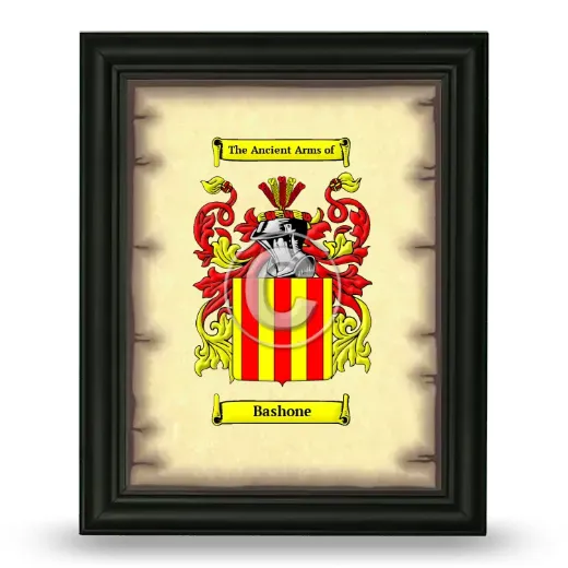 Bashone Coat of Arms Framed - Black