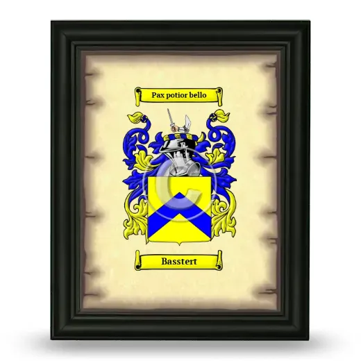 Basstert Coat of Arms Framed - Black