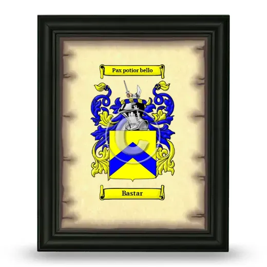 Bastar Coat of Arms Framed - Black