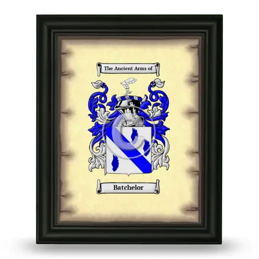 Batchelor Coat of Arms Framed - Black