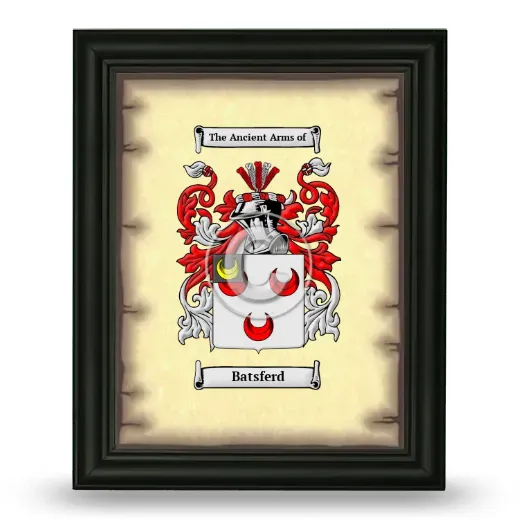 Batsferd Coat of Arms Framed - Black
