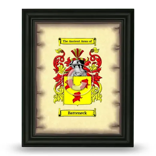 Batteneck Coat of Arms Framed - Black