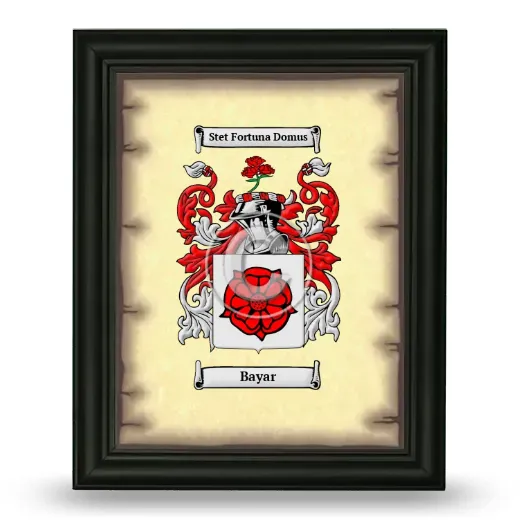 Bayar Coat of Arms Framed - Black