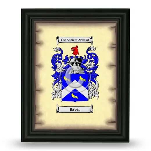 Bayer Coat of Arms Framed - Black