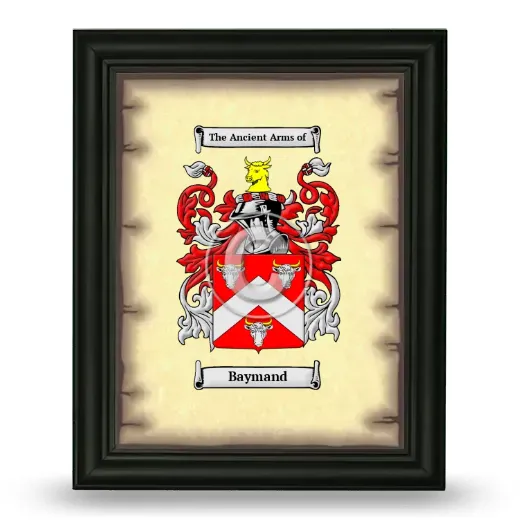 Baymand Coat of Arms Framed - Black