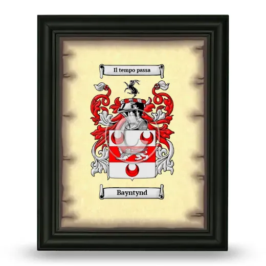 Bayntynd Coat of Arms Framed - Black
