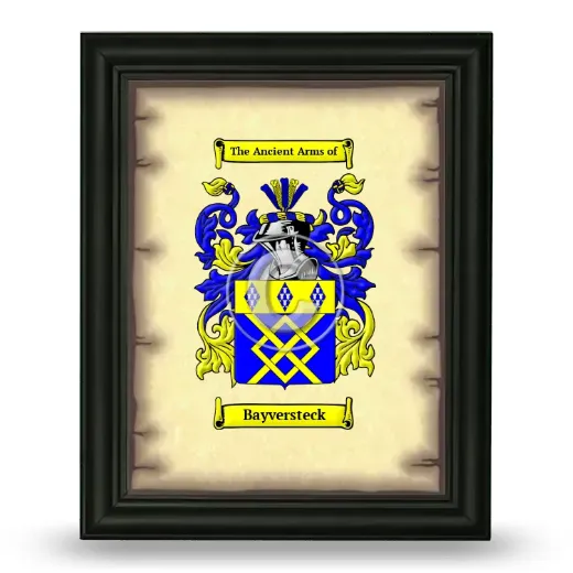 Bayversteck Coat of Arms Framed - Black