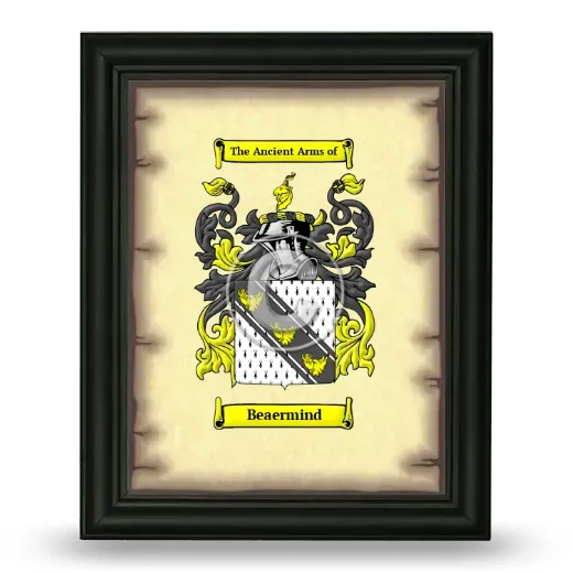Beaermind Coat of Arms Framed - Black