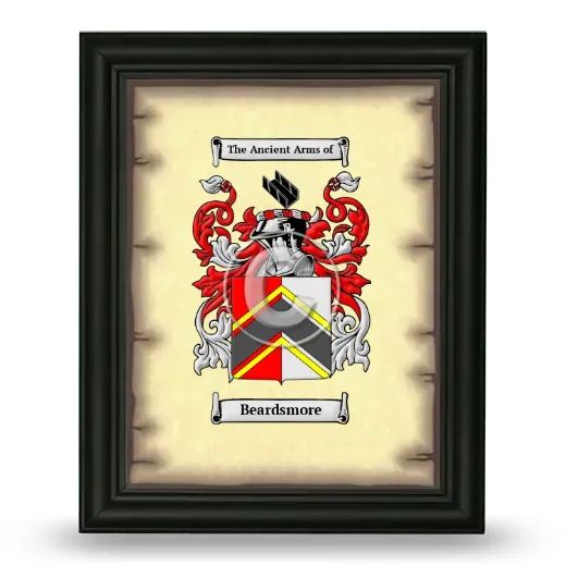 Beardsmore Coat of Arms Framed - Black