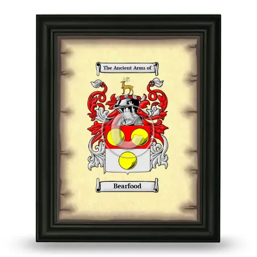 Bearfood Coat of Arms Framed - Black