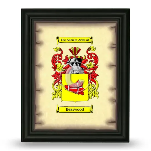 Bearwood Coat of Arms Framed - Black