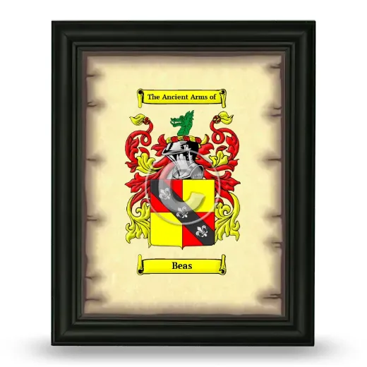 Beas Coat of Arms Framed - Black