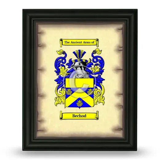 Bechod Coat of Arms Framed - Black
