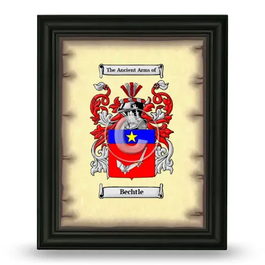Bechtle Coat of Arms Framed - Black
