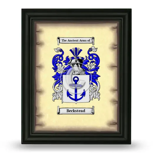 Beckstead Coat of Arms Framed - Black