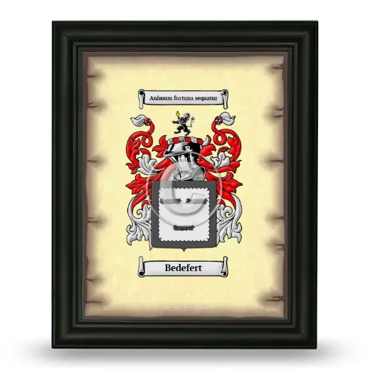 Bedefert Coat of Arms Framed - Black