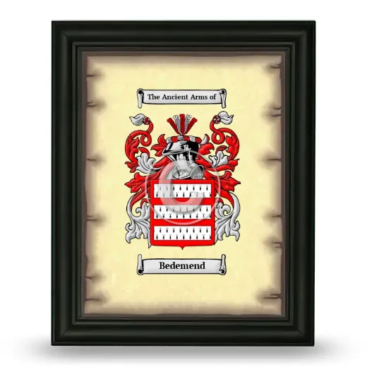 Bedemend Coat of Arms Framed - Black