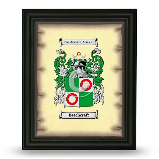 Beechcraft Coat of Arms Framed - Black