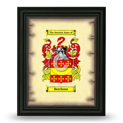 Beechone Coat of Arms Framed - Black