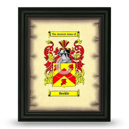 Beekle Coat of Arms Framed - Black