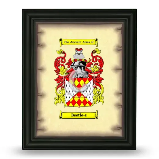 Beetle-s Coat of Arms Framed - Black