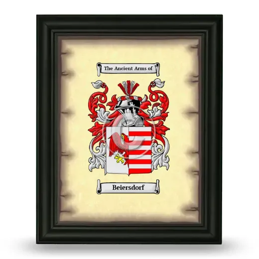Beiersdorf Coat of Arms Framed - Black