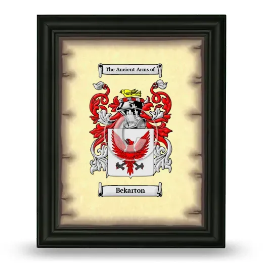 Bekarton Coat of Arms Framed - Black