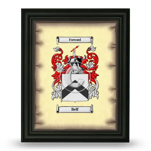 Belf Coat of Arms Framed - Black