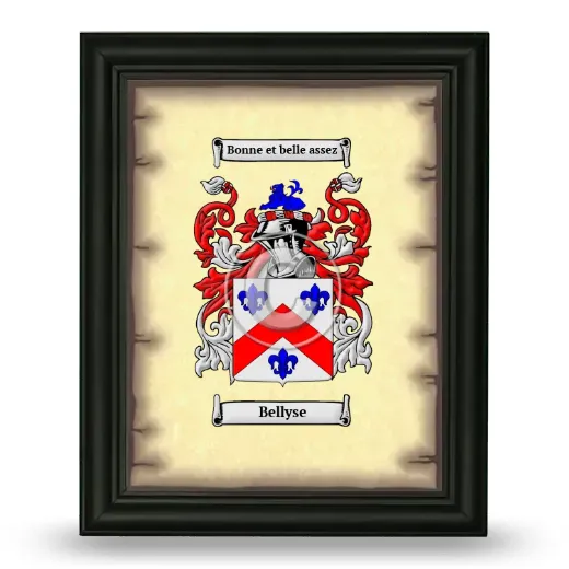 Bellyse Coat of Arms Framed - Black