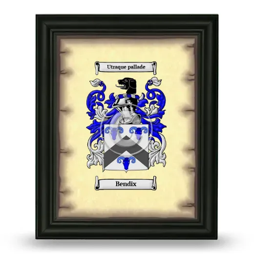 Bendix Coat of Arms Framed - Black