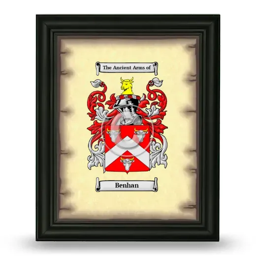 Benhan Coat of Arms Framed - Black