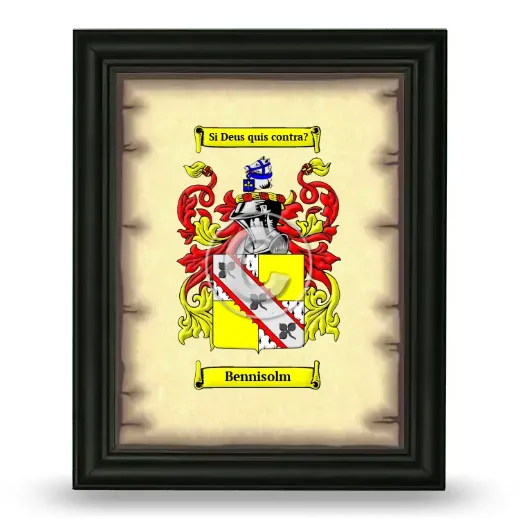 Bennisolm Coat of Arms Framed - Black