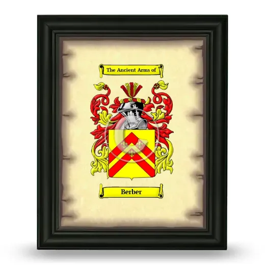 Berber Coat of Arms Framed - Black